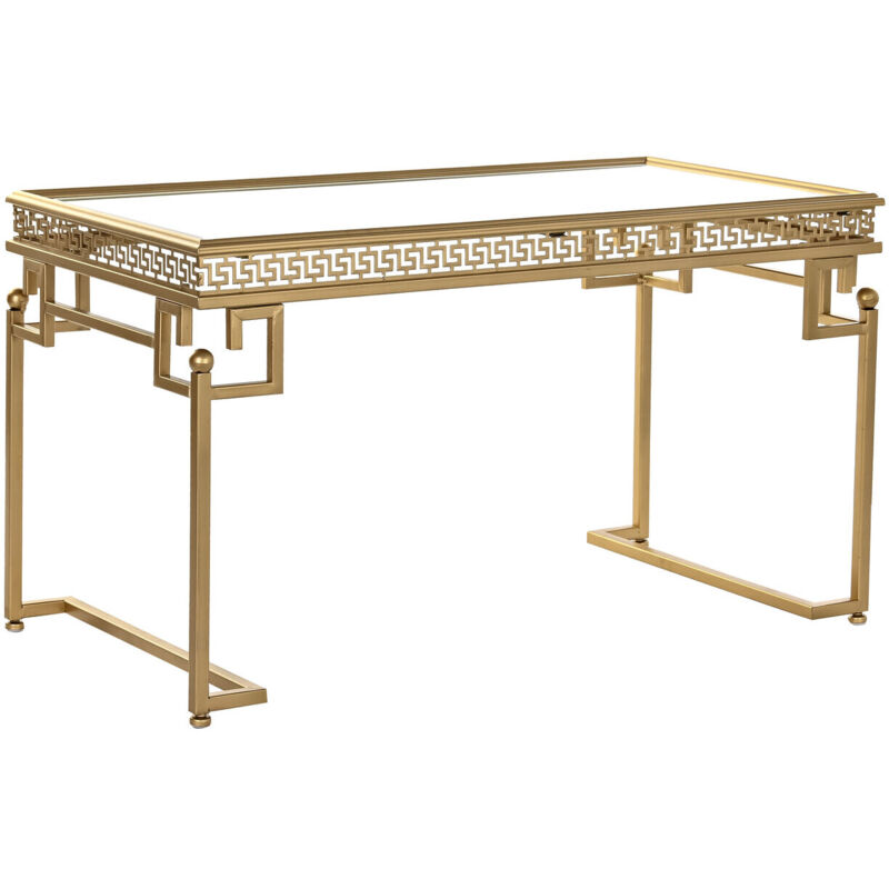 Table Café Métal Miroir 85X44X48 Doré