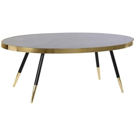 DKD HOME DECOR TABLE BASSE ACIER VERRE 110X50X41,5 SIMIL MARBRE VERRE ACIER Matériau Couleur MULTICOLORE Famille TABLES BASSES Détails