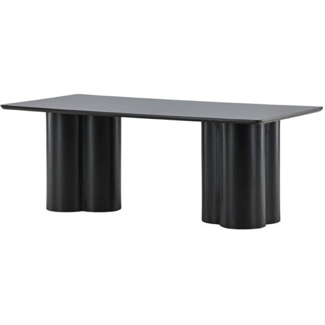 Table basse en bois 120x60cm - Noir - OLIVIA