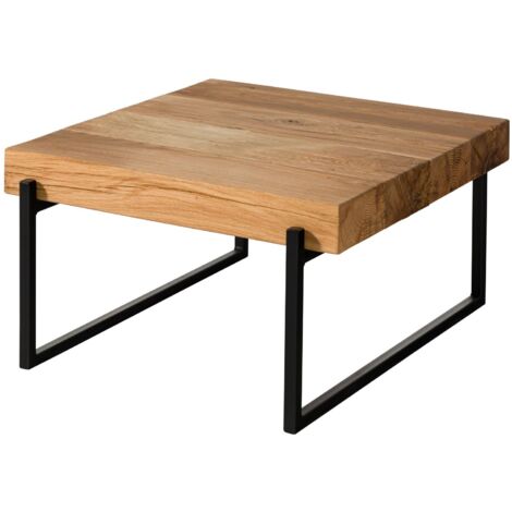 Table basse en bois de Chêne 90x90x35 naturel huilé LOUNGE COLLECTION 03