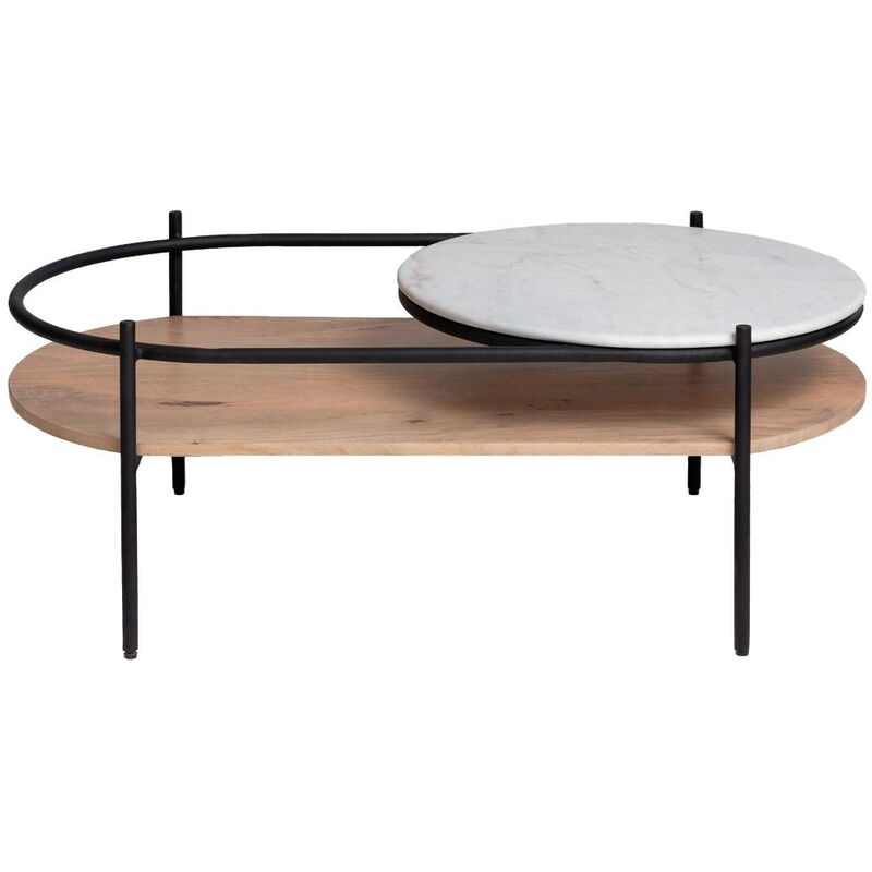 Made In Meubles - Table basse en bois de manguier Florentin