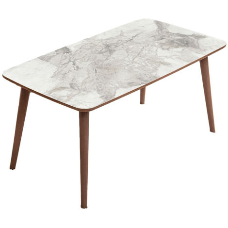 Table basse en bois "Luci" 100 x 53 x 45 cm - Blanc