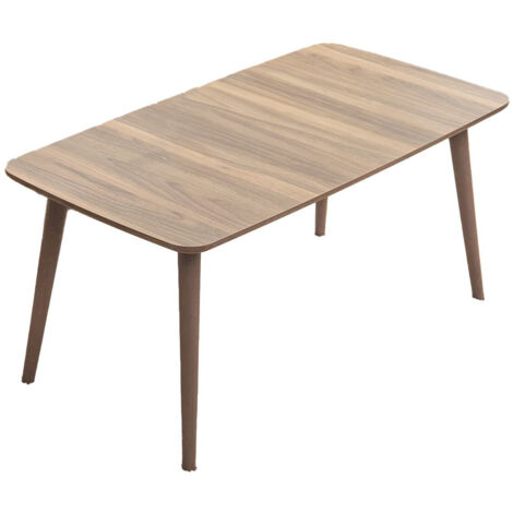 Table basse en bois "Luci" 100 x 53 x 45 cm - Noyer