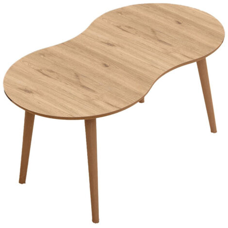 Table basse en bois "Moon" 99 x 54 x 45 cm - Chêne