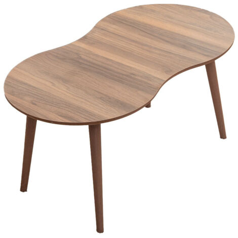 Table basse en bois "Moon" 99 x 54 x 45 cm - Noyer
