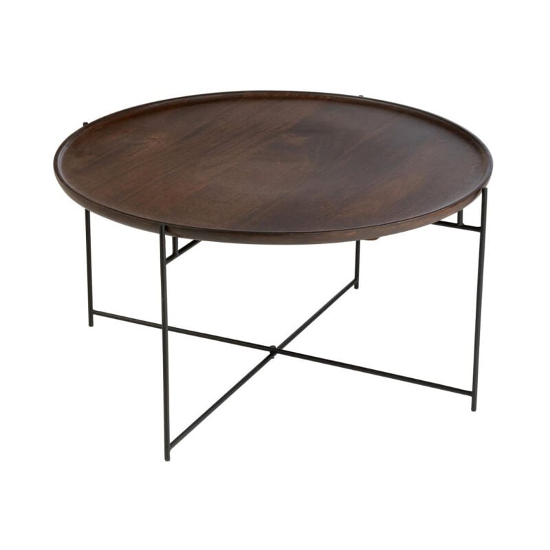 Table Basse en Bois 'Randy' 80cm Marron