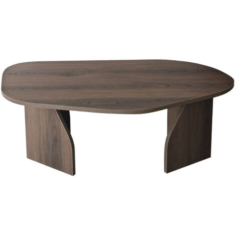 Table basse en bois "Rock" 100 x 60 x 35 cm - Noyer