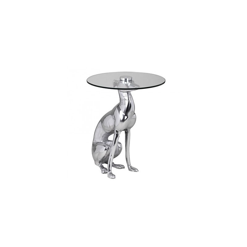 M&s - Table basse en forme de chien 40x40x50 cm argenté