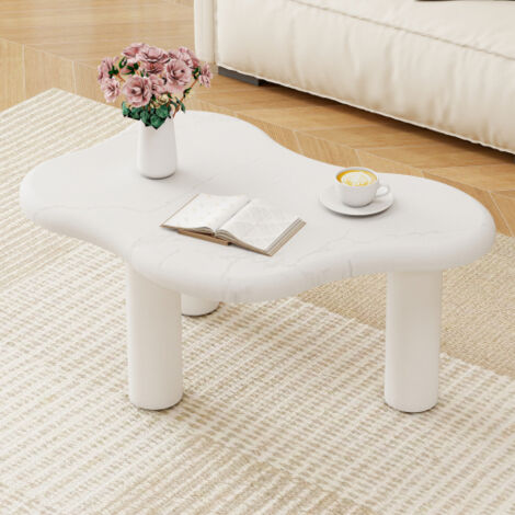 Table basse en forme de nuage, blanc