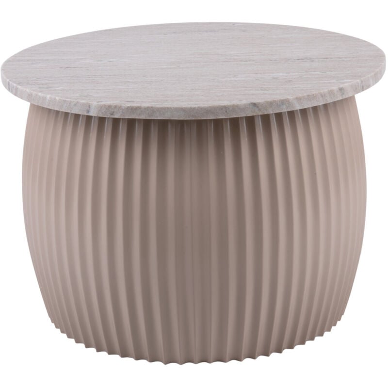 Table basse ronde luscious, plateau en marbre, ø 52 cm