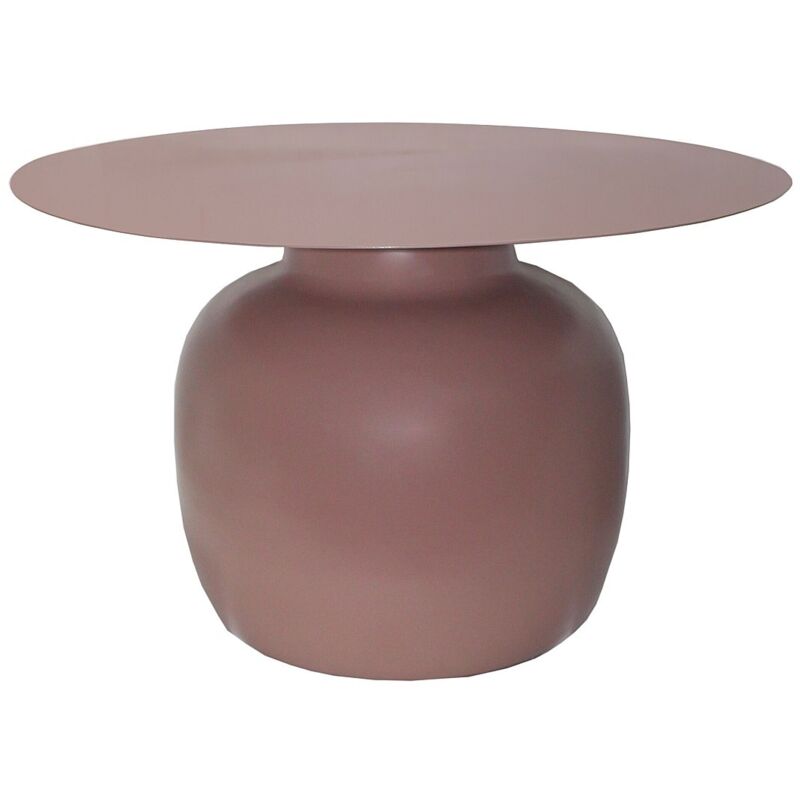 Table basse en métal - Taupe - nalita