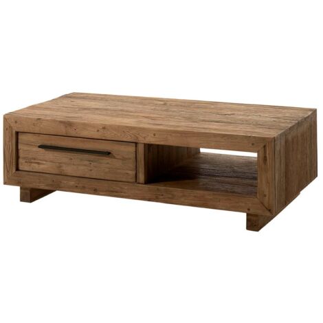 Table basse en teck recyclé naturel KERALA