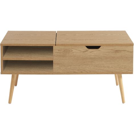 STEEN Table basse 80x80cm coloris chêne foncé - Achat / Vente table basse STEEN