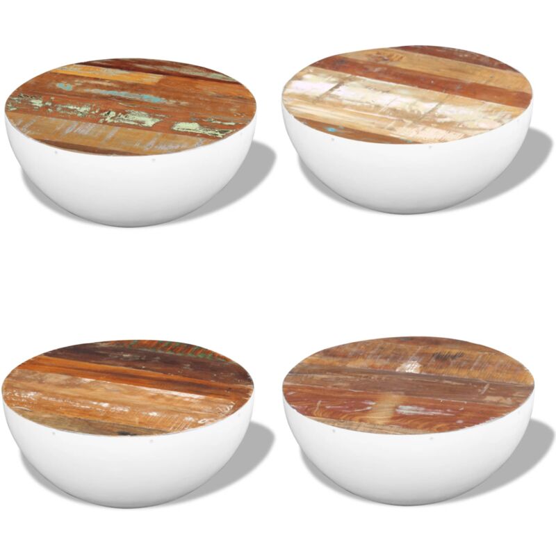 Vidaxl - Table basse Forme de bol Bois de récupération massif 60x60x30cm - Table Basse Vintage - Table Basse Design - Table Basse Industrielle