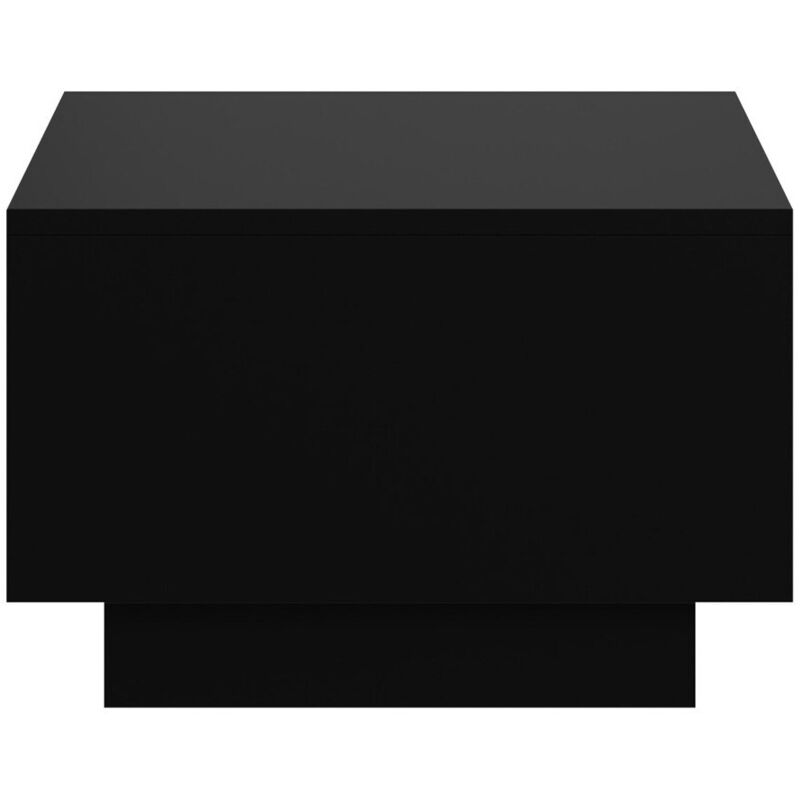 Mobilier1 - Table basse Goodyear 133, Noir, 40x60x60cm, Diamètre: 0, Stratifié, Angulaire