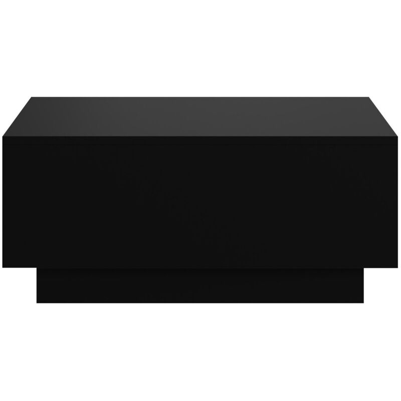 Mobilier1 - Table basse Goodyear 134, Noir, 40x60x90cm, Diamètre: 0, Stratifié, Angulaire