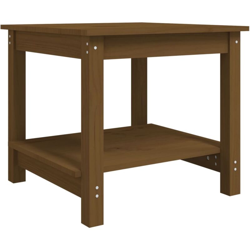 Vidaxl - Table basse Marron miel 50x50x45 cm Bois massif de pin