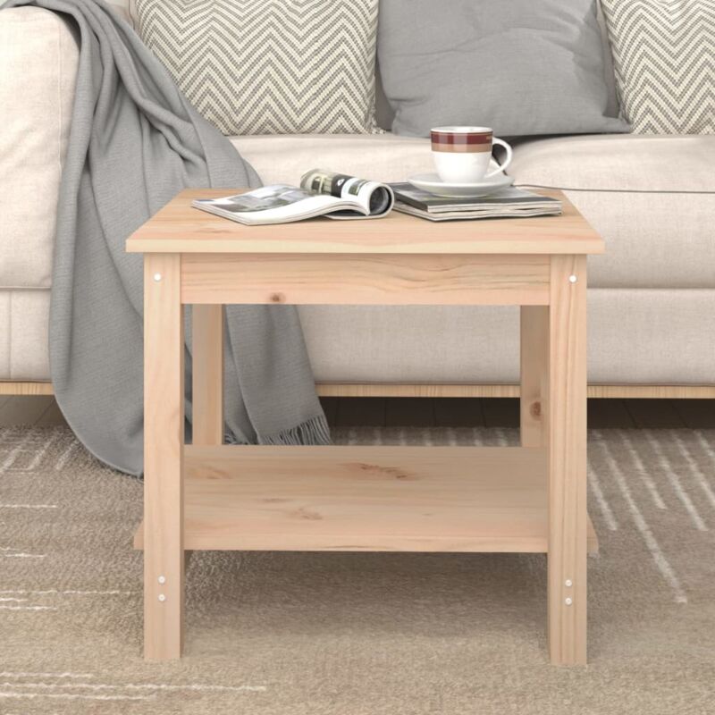 Vidaxl - Table basse 50x50x45 cm Bois massif de pin