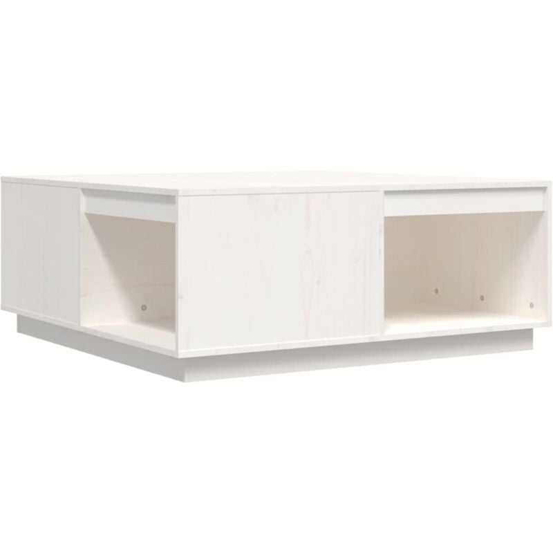 Vidaxl - Table basse Blanc 100x101x40,5 cm Bois massif de pin