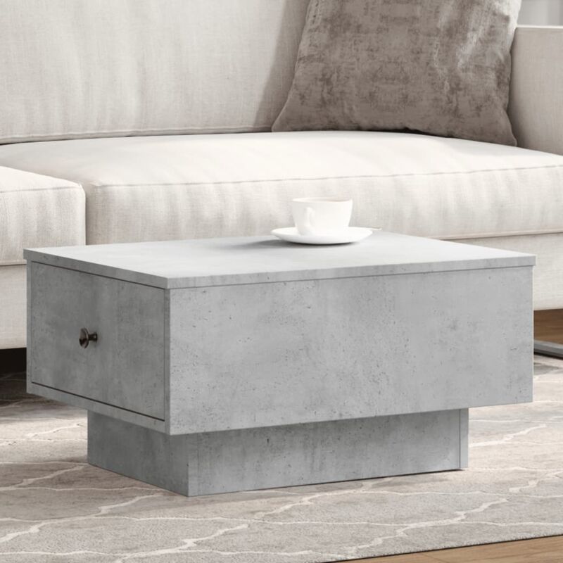 Vidaxl - Table basse gris béton 60x45x31 cm bois d'ingénierie