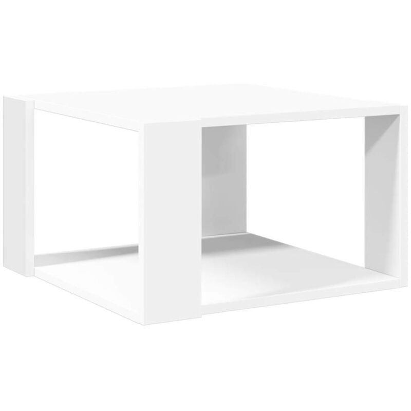 Vidaxl - Table basse blanc 51,5x51,5x30 cm bois d'ingénierie