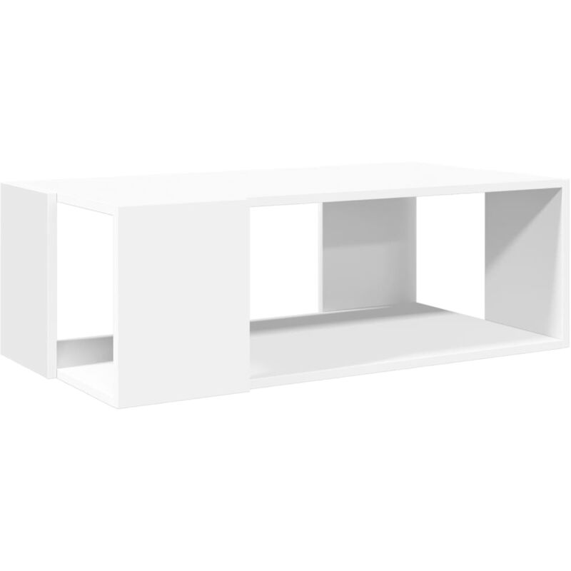 Vidaxl - Table basse blanc 89,5x48x30 cm bois d'ingénierie