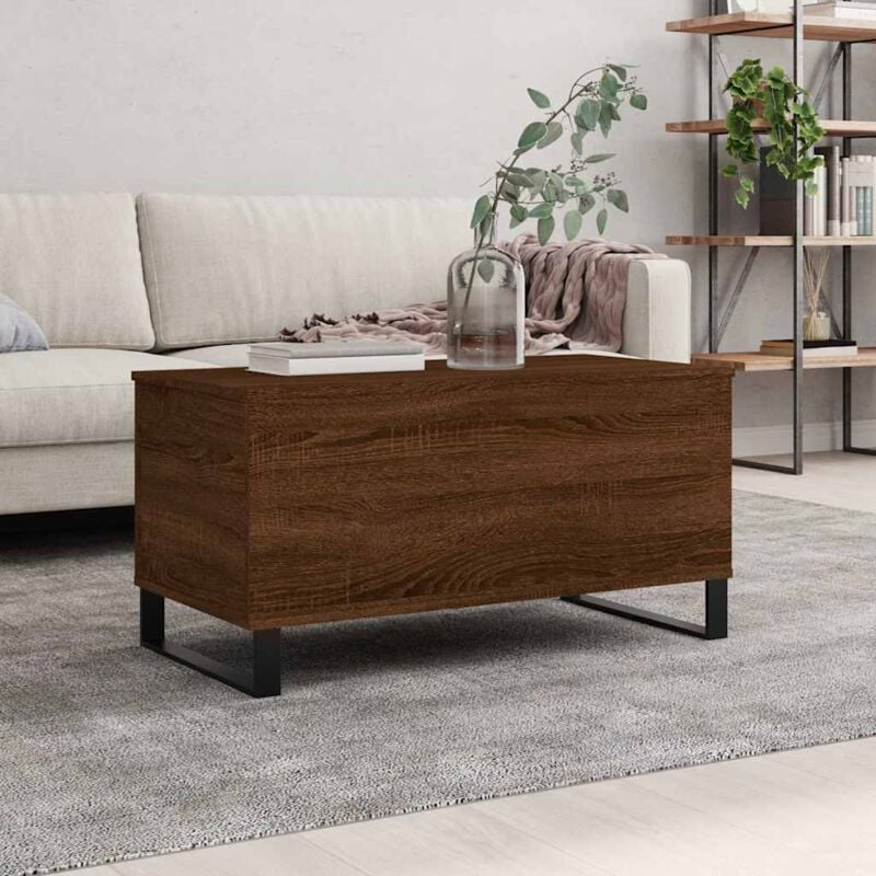 Vidaxl - Table basse Chêne marron 90x44,5x45 cm Bois d'ingénierie
