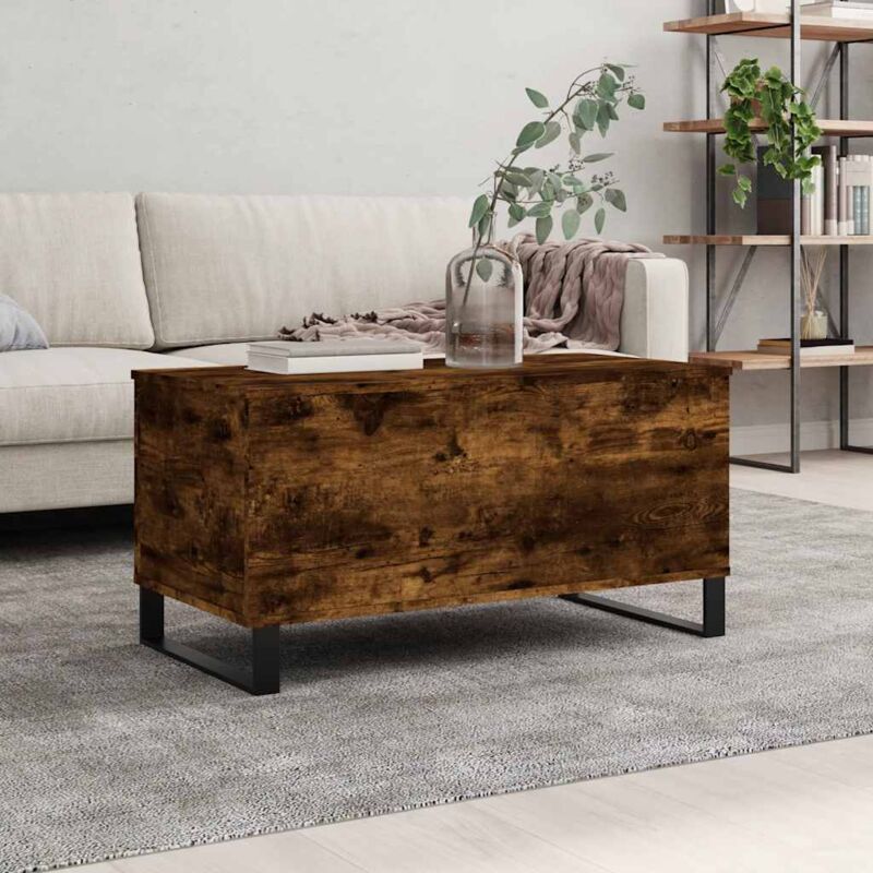 Vidaxl - Table basse Chêne fumé 90x44,5x45 cm Bois d'ingénierie