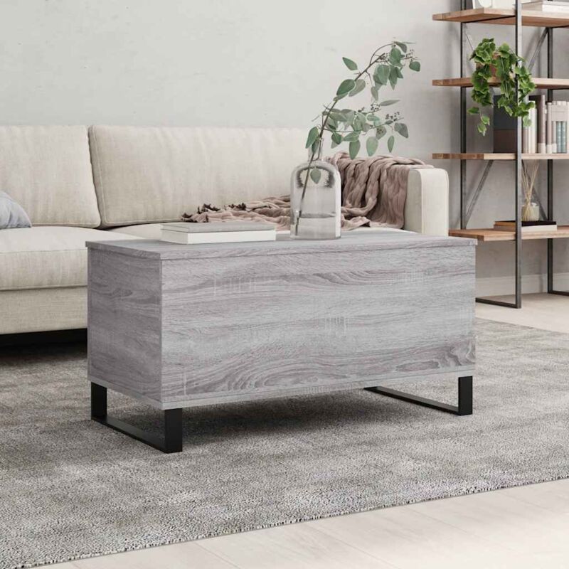 Vidaxl - Table basse Sonoma gris 90x44,5x45 cm Bois d'ingénierie