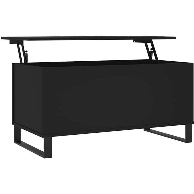 Vidaxl - Table basse Noir 90x44,5x45 cm Bois d'ingénierie