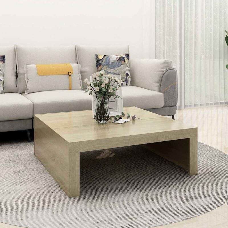 Vidaxl - Table basse avec un design moderne et un minimum de 100x100x35cm différentes couleurs Couleur : marron