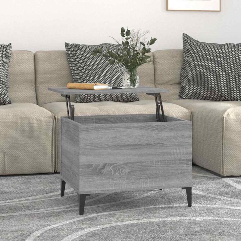 Vidaxl - Table basse Sonoma gris 60x44,5x45 cm Bois d'ingénierie