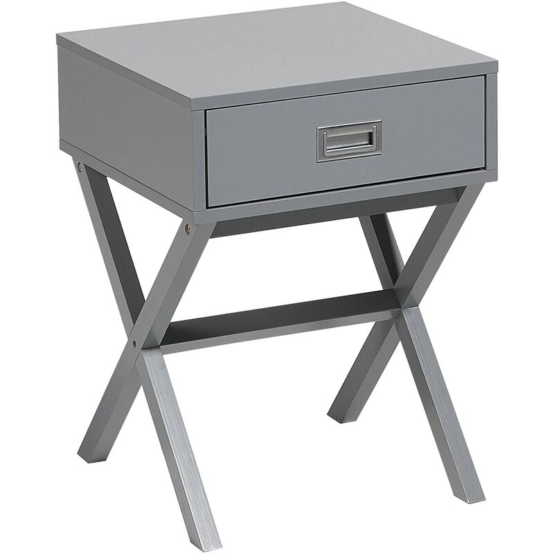 Table basse grise avec tiroir MONROE