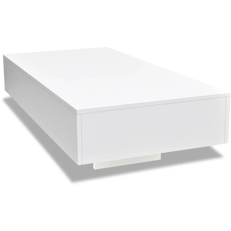 Vidaxl - Table Basse Blanc Brillant 115x55x31 cm