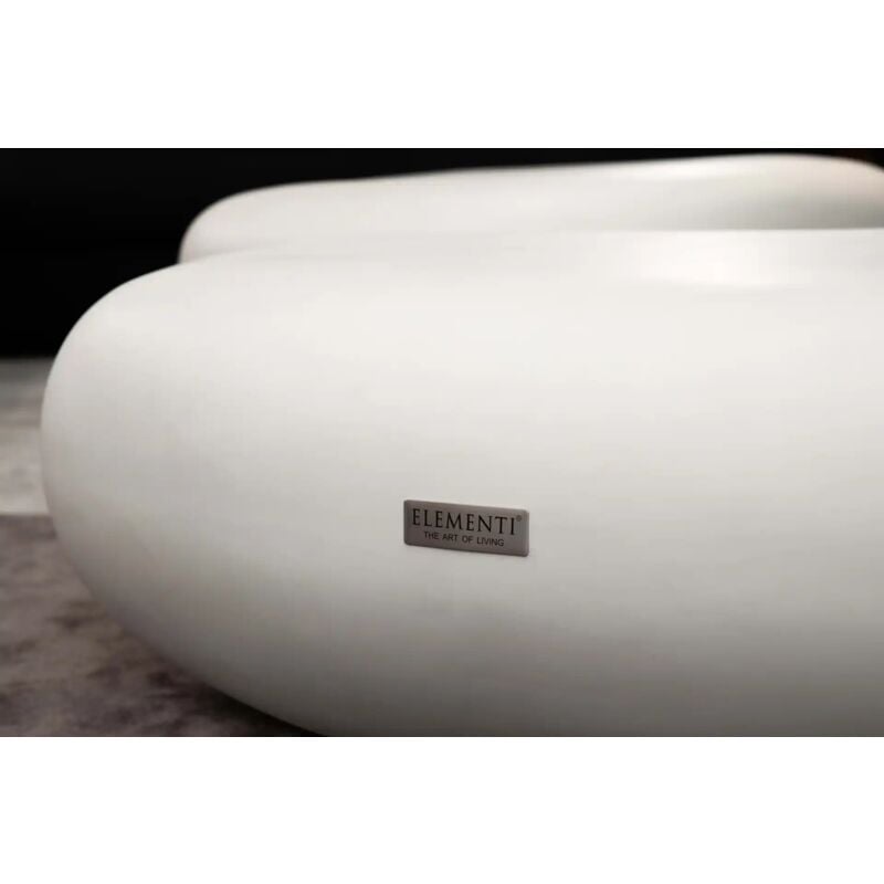 Elementi - hawaii Table basse en béton style pierre moderne facile d'entretien 99.4 x 71 x 32.8 cm