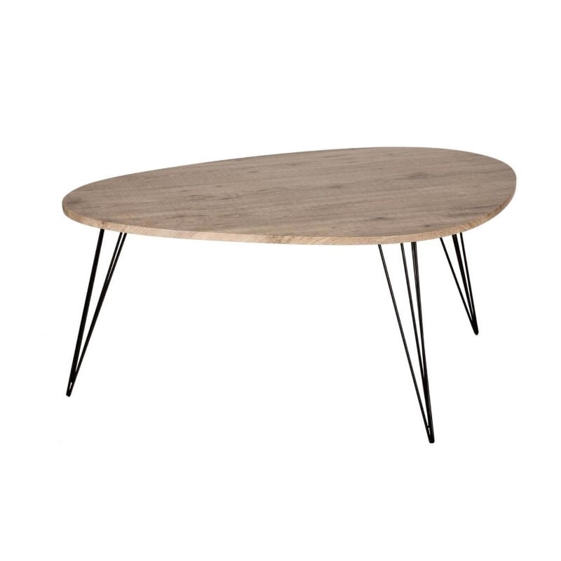 Table Basse Industriel 'Neile' 97cm Marron