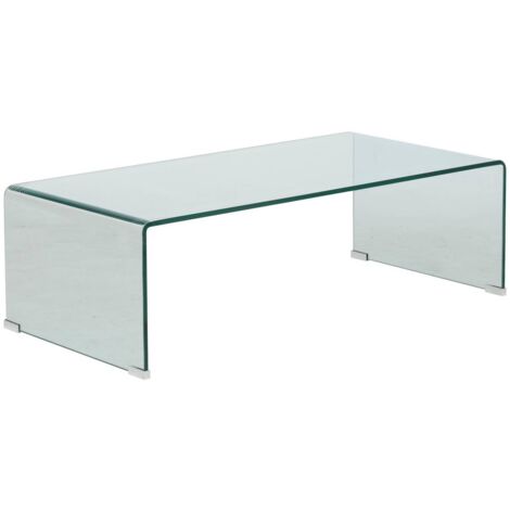 Table basse Lenia transparent 110x55x38cm - Atmosphera créateur d'intérieur