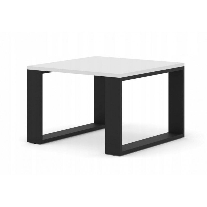 Table basse LUCA 60x60 cm blanc mat