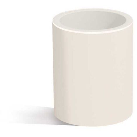 Table basse lumineuse forme ronde Ø 40 cm H 50 en résine avec vitre trempé 8 mm mod. Relax Led Led Blanc