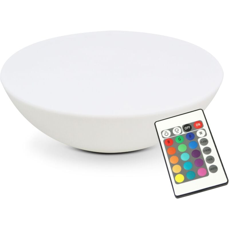 Table basse lumineuse ronde led