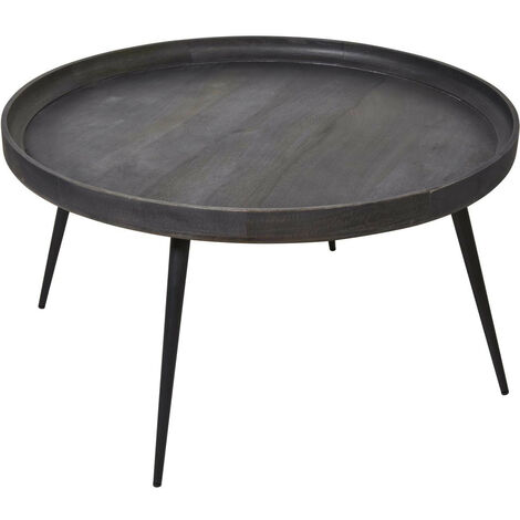 Table basse pliante 100x100x46 cm en manguier - Mango