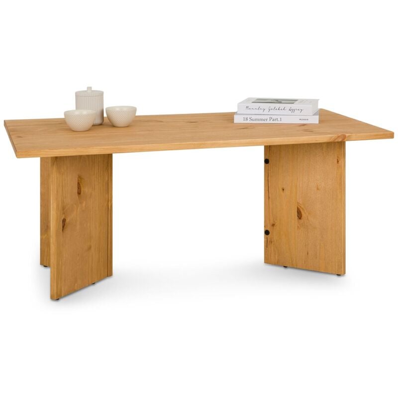 Idimex - Table basse mesa, en pin massif - Finition laquée