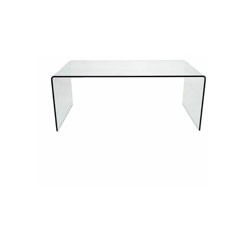 Zendart Design Sélection - Table basse minimaliste en verre 100 x 48 cm Poletta Zendart Sélection - Transparent - Intérieur - Transparent