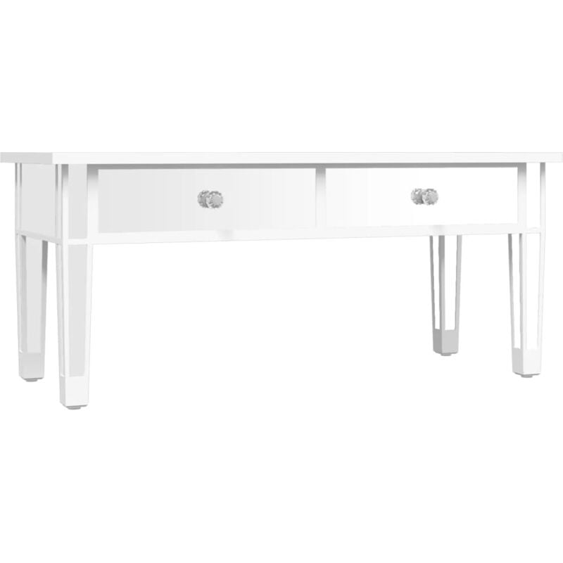 Vidaxl - Table basse à miroir 106x45x45 cm Bois d'ingénierie et verre