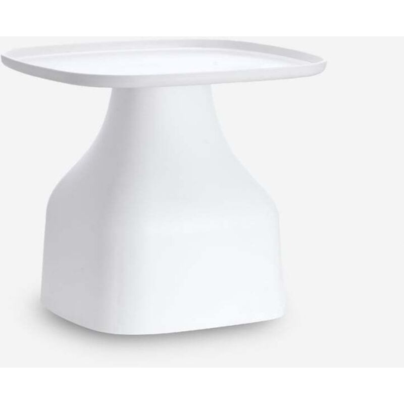 Ahd Amazing Home Design – Table basse carrée 48x48 cm en polypropylène – Résistante aux intempéries et aux UV – Design moderne pour intérieur et