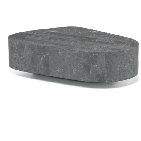 Table basse moderne en pierre grise 100 x 52 x h 28 cm