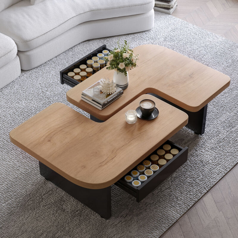 Table basse modulable 2-en-1 LED