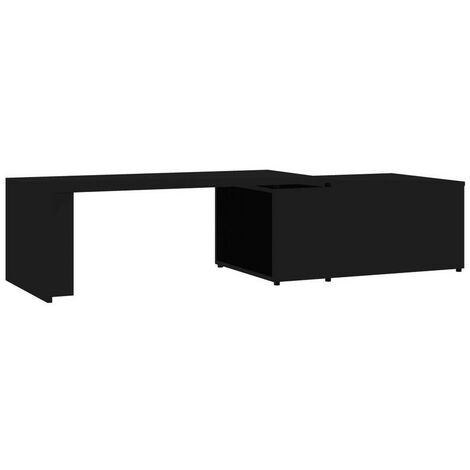 Table basse modulable bois noir Etif