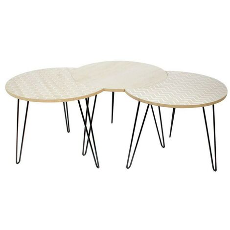 Table basse modulable X3 blanc