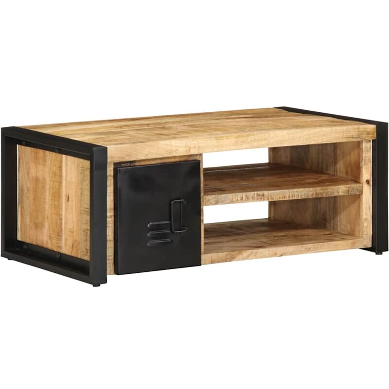 Vidaxl - Table basse 90x50x36 cm bois de manguier massif brut